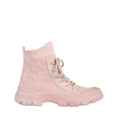 Дамски спортни обувки  розови  от текстилен материал  Yariana