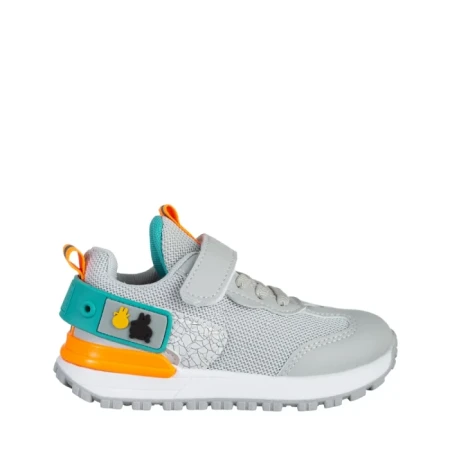 Детски спортни обувки сиви  от еко кожа  и текстилен материал Carson