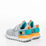 Детски спортни обувки сиви  от еко кожа  и текстилен материал Carson