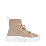 Дамски спортни обувки  тъмно бежови  от текстилен материал  Indya