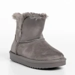 Детски чизми сиви  от текстилен материал  Sigrid