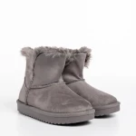 Детски чизми сиви  от текстилен материал  Sigrid