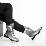 Дамски спортни обувки  сребристи  от текстилен материал  Regenia