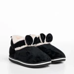 Детски чехли  черни  от текстилен материал  Paco