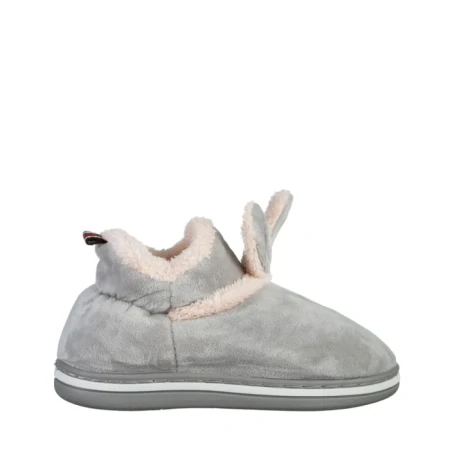 Детски чехли сиви от текстилен материал  Paco