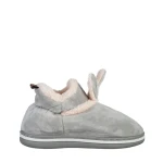 Детски чехли сиви от текстилен материал  Paco