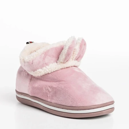 Детски чехли  лилави  от текстилен материал  Paco