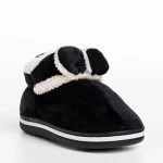 Детски чехли  черни  от текстилен материал  Paco