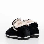 Детски чехли  черни  от текстилен материал  Paco