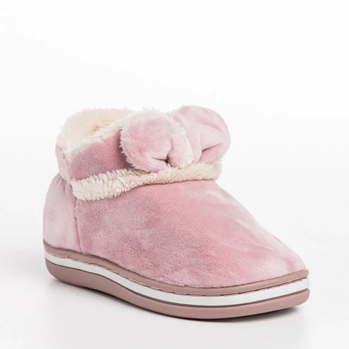 Детски чехли  лилави  от текстилен материал  Paco