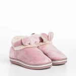 Детски чехли  лилави  от текстилен материал  Paco