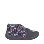 Детски чехли сиви от текстилен материал  Solina