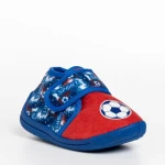 Детски чехли  червени със синьо от текстилен материал  Solina