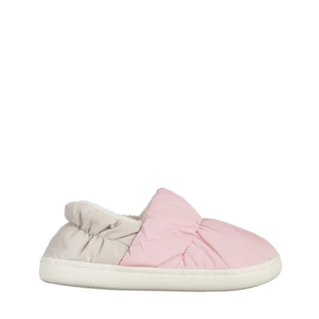 Дамски чехли  розови  от текстилен материал  Rogina