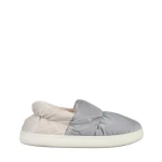 Дамски чехли сиви от текстилен материал  Rogina