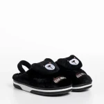 Детски чехли  черни  от текстилен материал  Ronnie