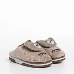 Детски чехли  бежови  от текстилен материал  Ronnie