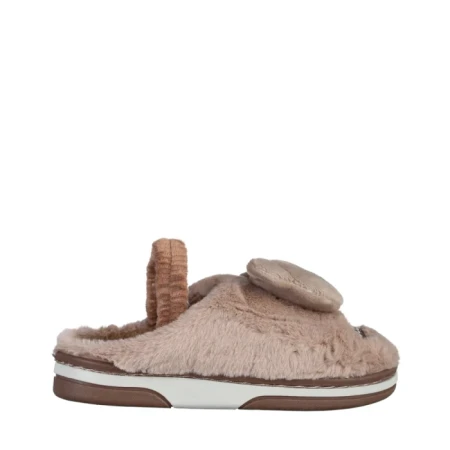 Детски чехли  бежови  от текстилен материал  Ronnie