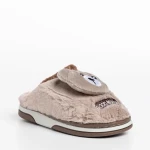 Детски чехли  бежови  от текстилен материал  Ronnie