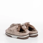 Детски чехли  бежови  от текстилен материал  Ronnie