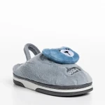 Детски чехли сиви от текстилен материал  Ronnie