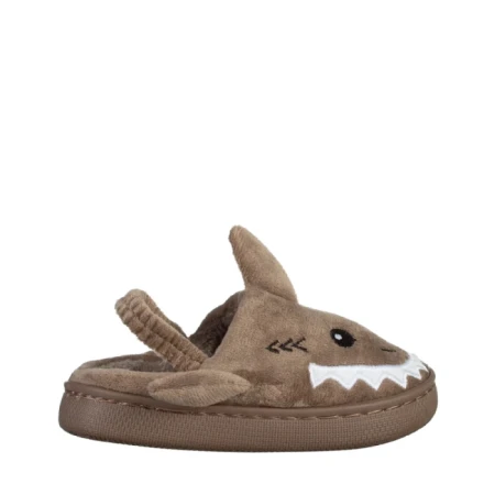 Детски чехли  бежови  от текстилен материал  Vanden