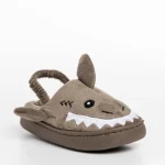 Детски чехли  бежови  от текстилен материал  Vanden