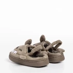 Детски чехли  бежови  от текстилен материал  Vanden