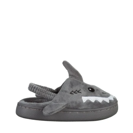 Детски чехли сиви от текстилен материал  Vanden