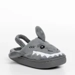 Детски чехли сиви от текстилен материал  Vanden