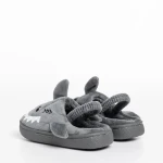 Детски чехли сиви от текстилен материал  Vanden