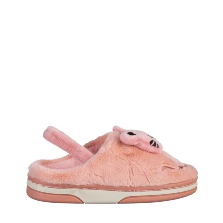 Детски чехли  розови  от текстилен материал  Sivan