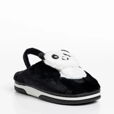 Детски чехли  черни  от текстилен материал  Pierre