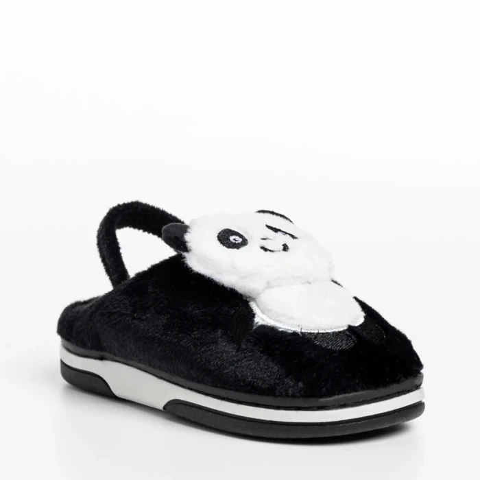 Детски чехли  черни  от текстилен материал  Pierre