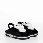 Детски чехли  черни  от текстилен материал  Pierre