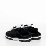 Детски чехли  черни  от текстилен материал  Pierre