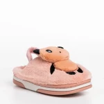 Детски чехли  розови  от текстилен материал  Pierre