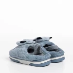 Детски чехли сиви от текстилен материал  Pierre