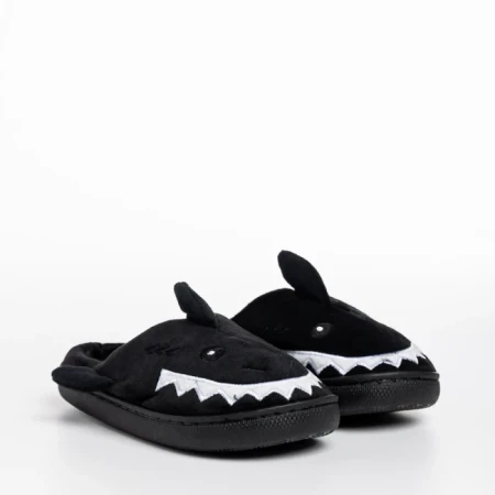 Детски чехли  черни  от текстилен материал  Vanden