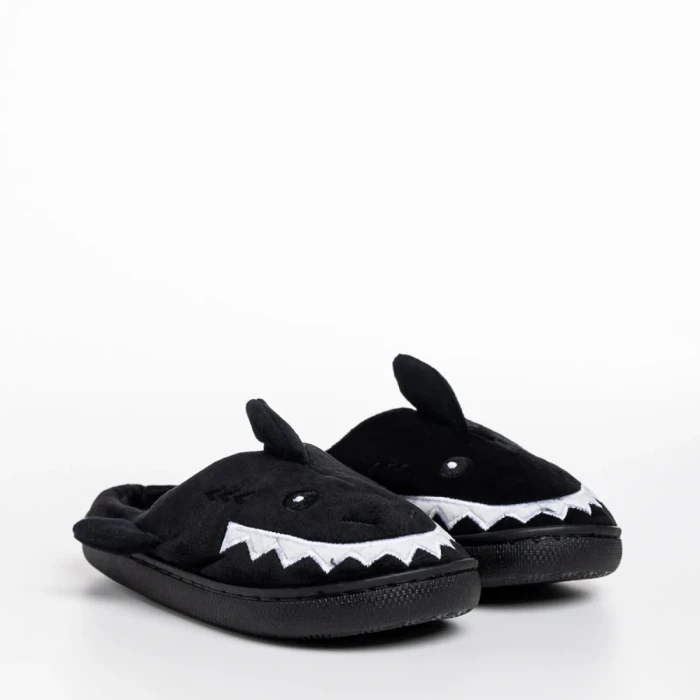 Детски чехли  черни  от текстилен материал  Vanden