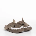 Детски чехли  бежови  от текстилен материал  Vanden