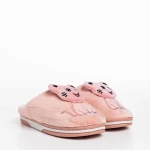 Детски чехли розови от текстилен материал  Sivan