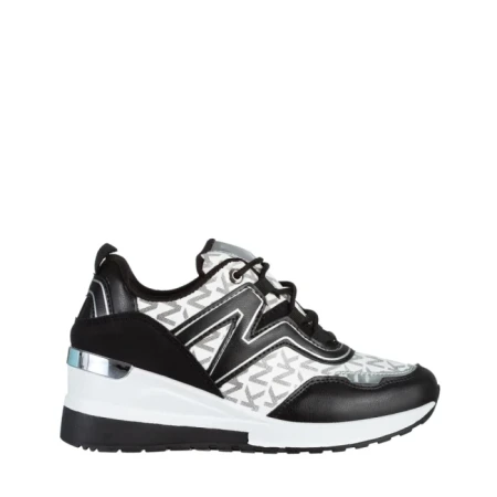 Дамски спортни обувки  черни  от еко кожа  Ramonda