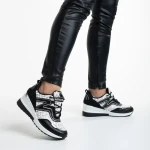 Дамски спортни обувки  черни  от еко кожа  Ramonda