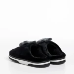 Детски чехли черни от текстилен материал  Sivan