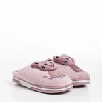 Детски чехли лилави от текстилен материал  Sivan