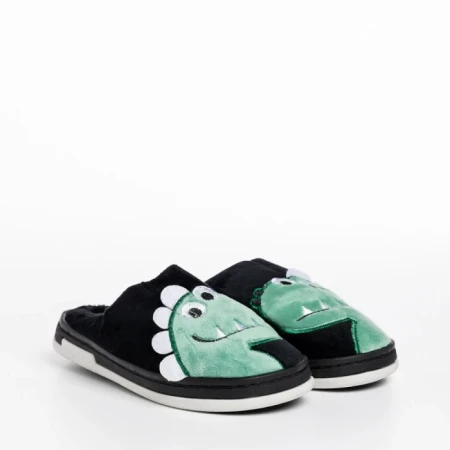 Детски чехли  черни  от текстилен материал  Vertis