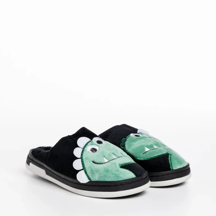 Детски чехли  черни  от текстилен материал  Vertis