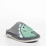 Детски чехли сиви от текстилен материал  Vertis