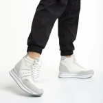 Дамски спортни обувки  бели  от еко кожа  Rakayla